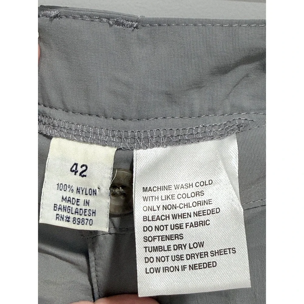 Bimini Bay Outfitters Mens 42 Gray Performance Cargo Fishing Shorts 31710 NWT